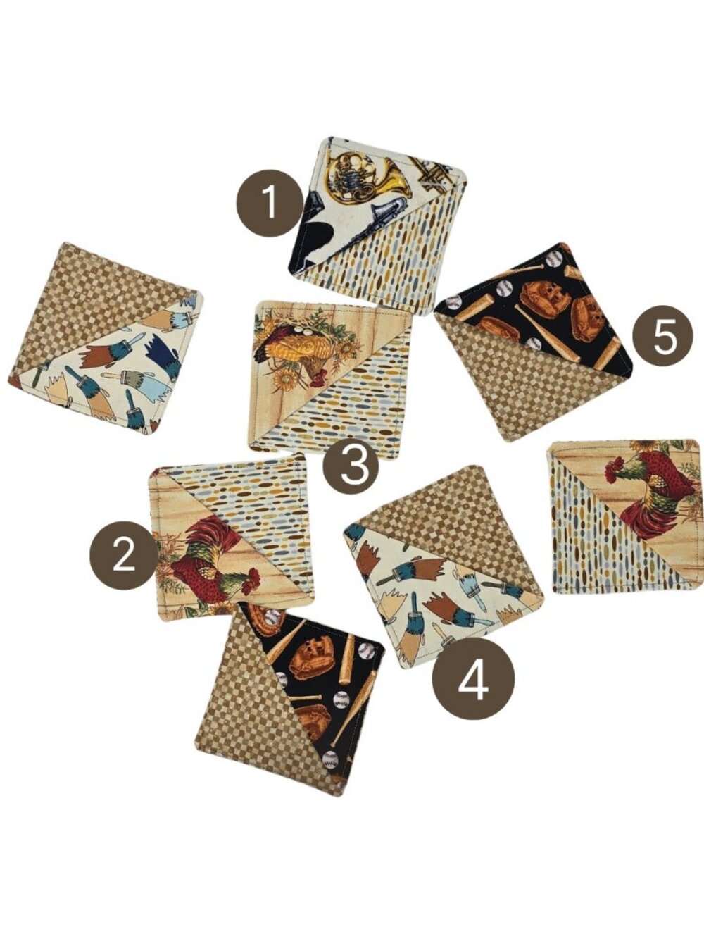 6 Handmade Corner Bookmark, Fabric Page Marker, Cute Character Bookmarks, Gifts